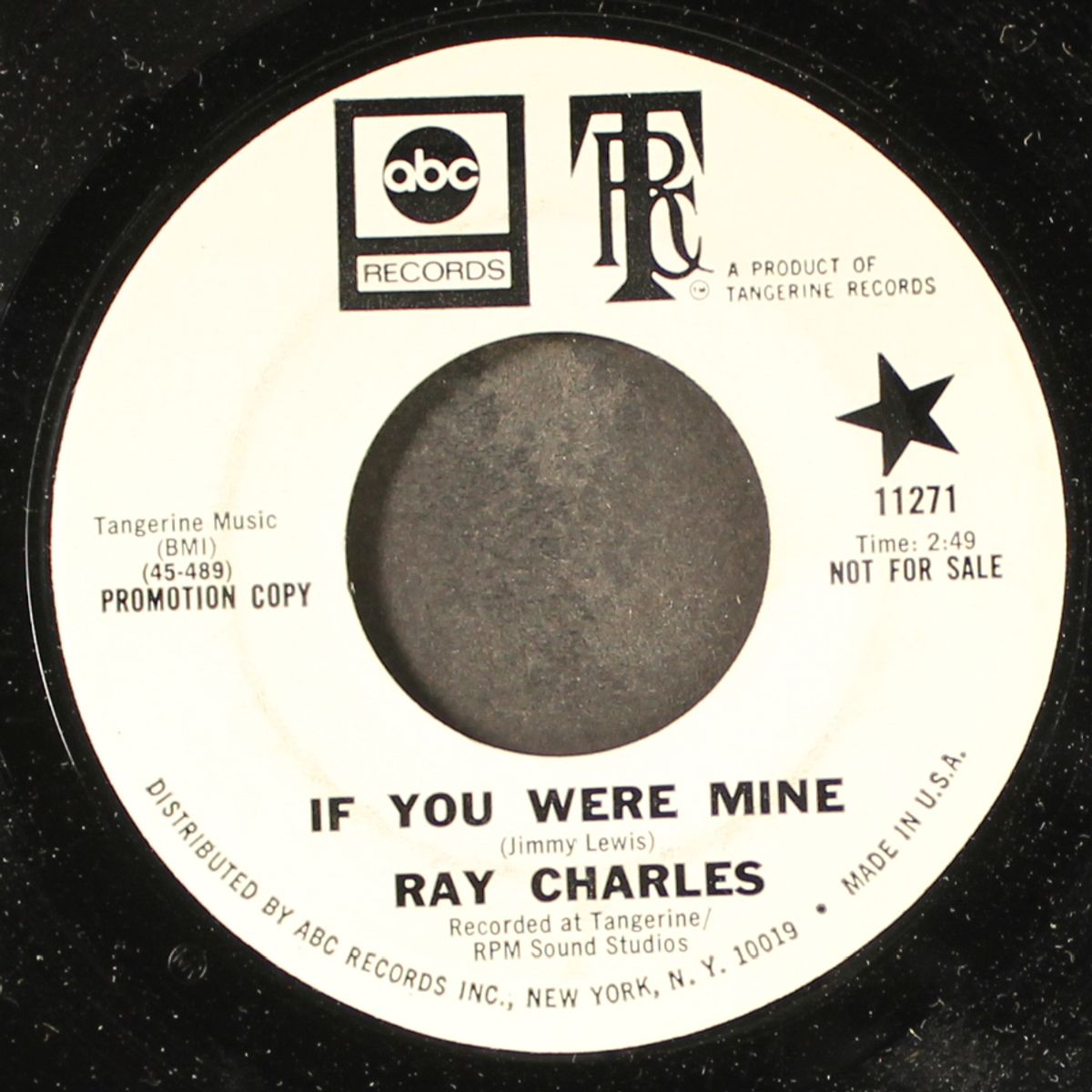 if you were mine / til i can't take it anymore by RAY CHARLES