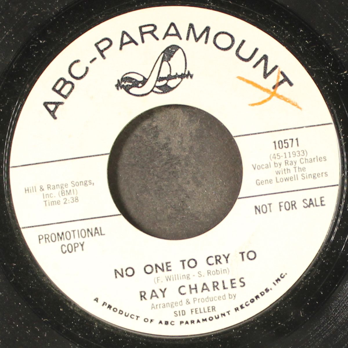 a tear fell / no one to cry to by RAY CHARLES