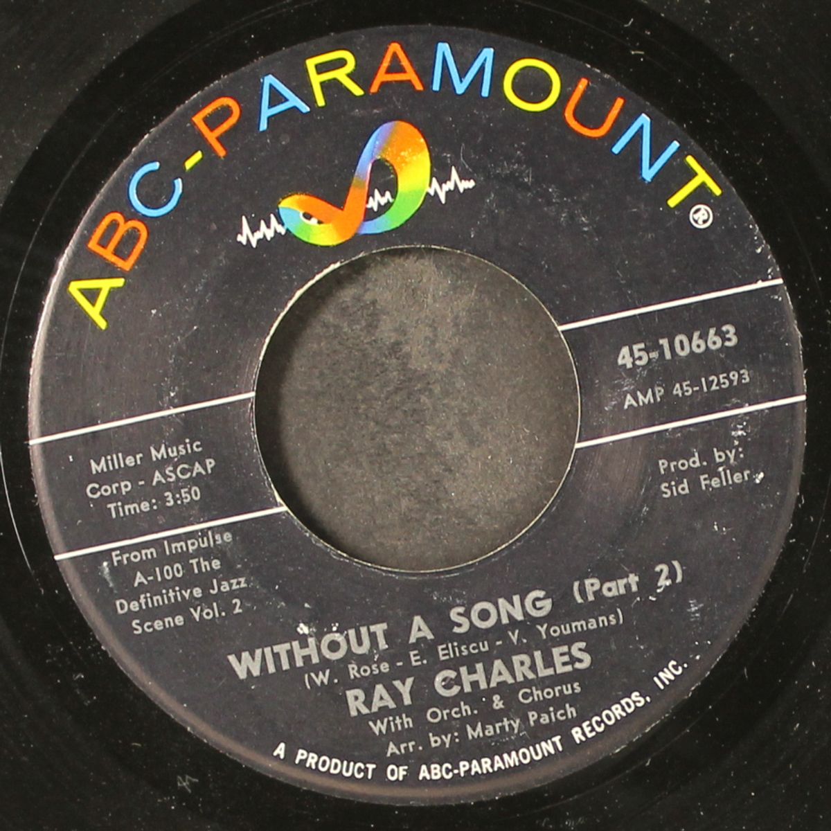 without a song / part 2 by RAY CHARLES