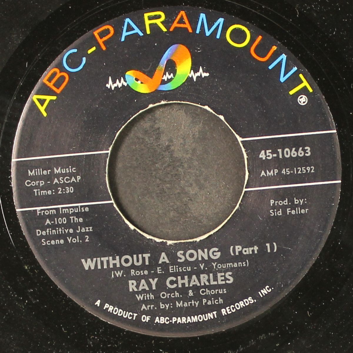 without a song / part 2 by RAY CHARLES