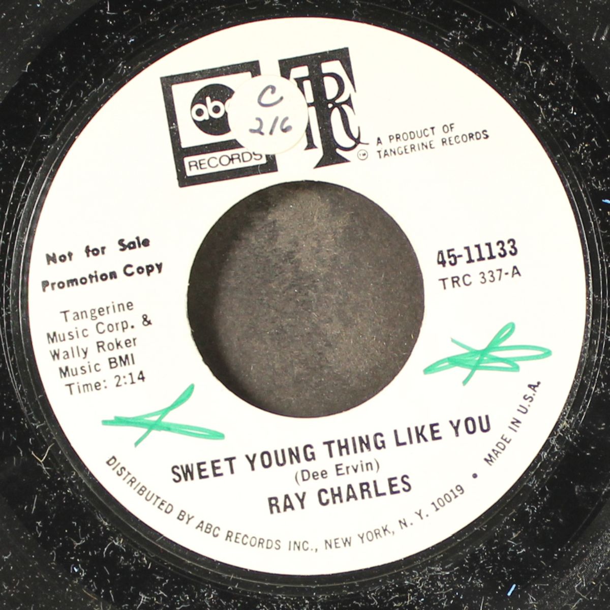 sweet young thing like you / listen, they're playing my song by RAY CHARLES