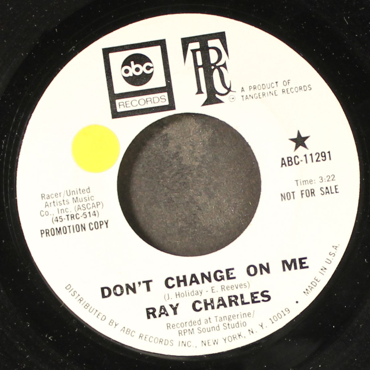 don't change on me / sweet memories by RAY CHARLES