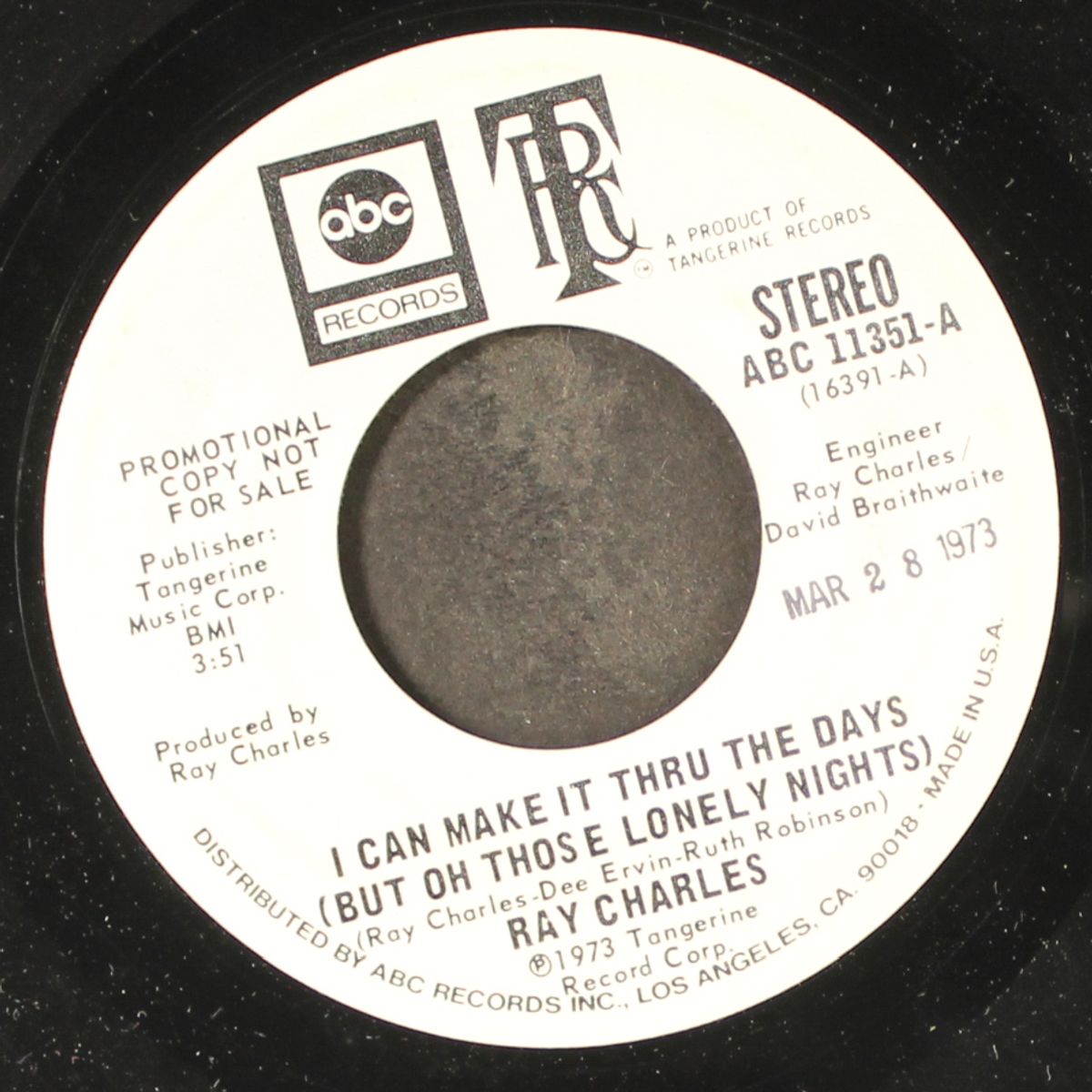 i can make it through the days / mono by RAY CHARLES