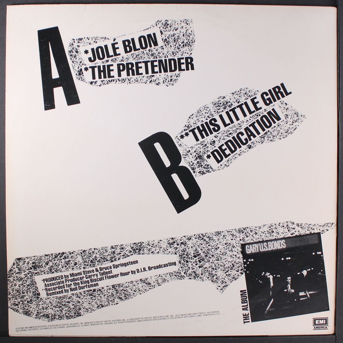 jole blon / the pretender / this little girl / dedication by GARY "U.S." BONDS