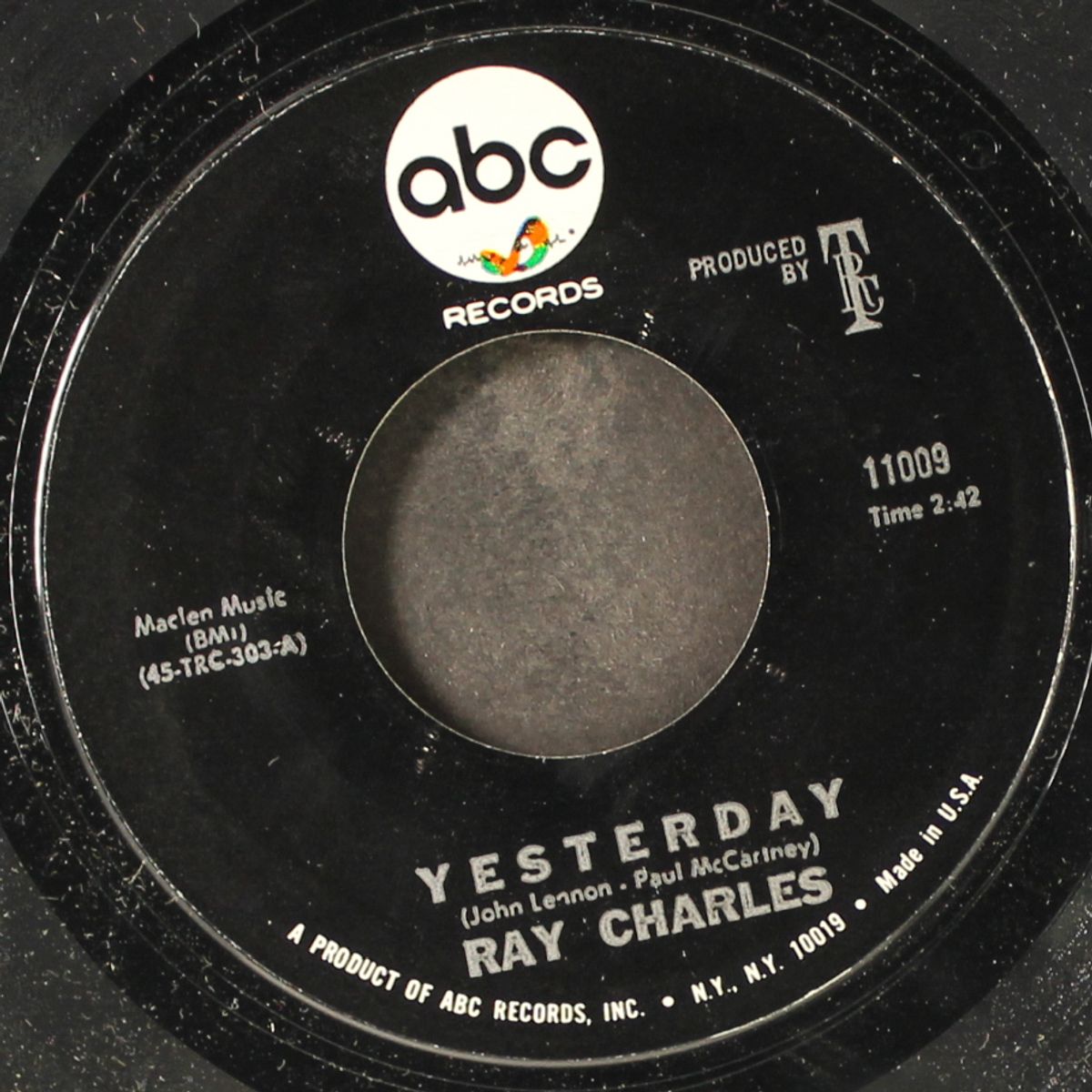 yesterday by RAY CHARLES