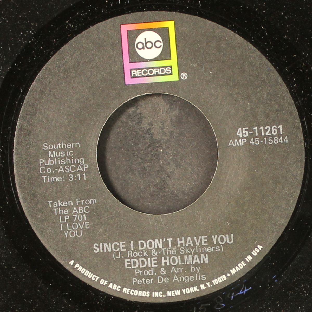 since i don't have you / don't stop now by EDDIE HOLMAN