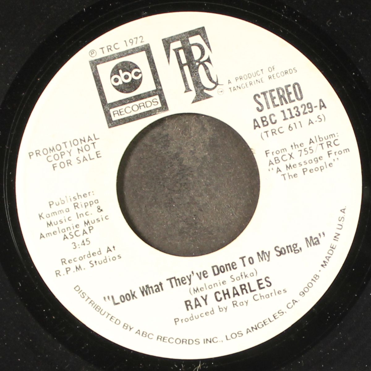 look what they've done to my song, ma by RAY CHARLES
