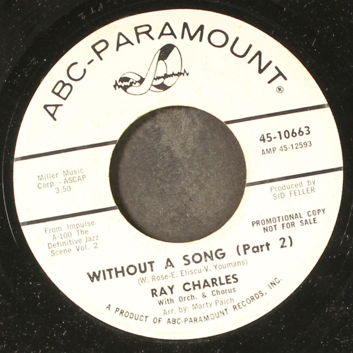 without a song / part 2 by RAY CHARLES