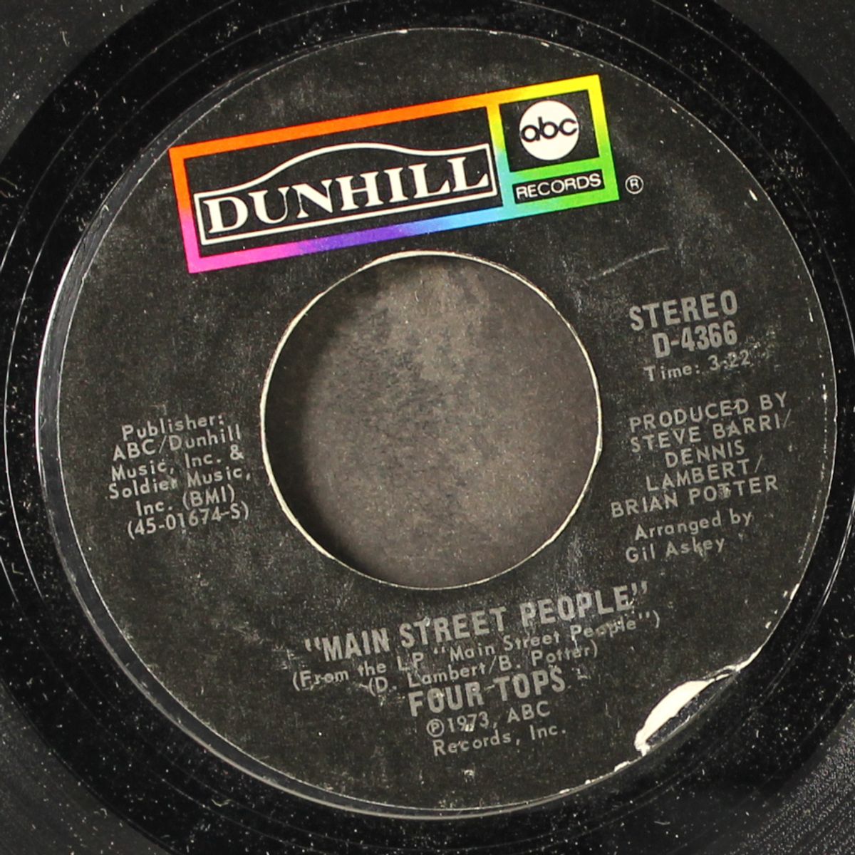 sweet understanding love / main street people by FOUR TOPS