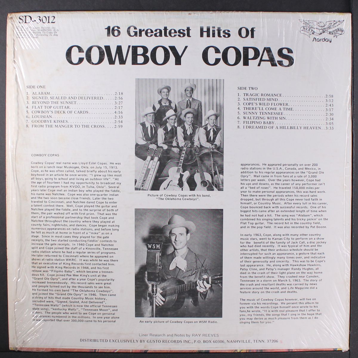 16 greatest hits of cowboy copas by COWBOY COPAS