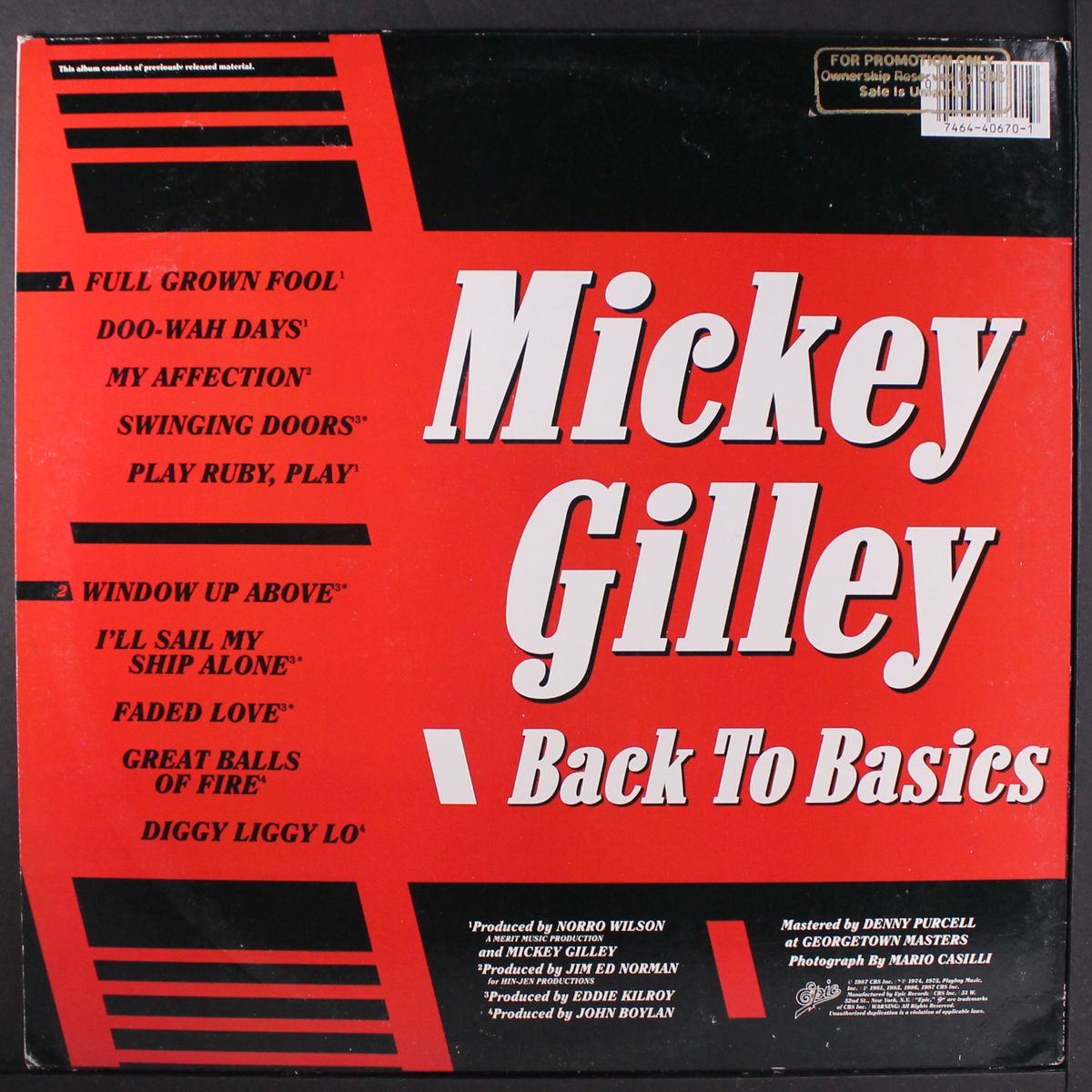 back to basics by MICKEY GILLEY