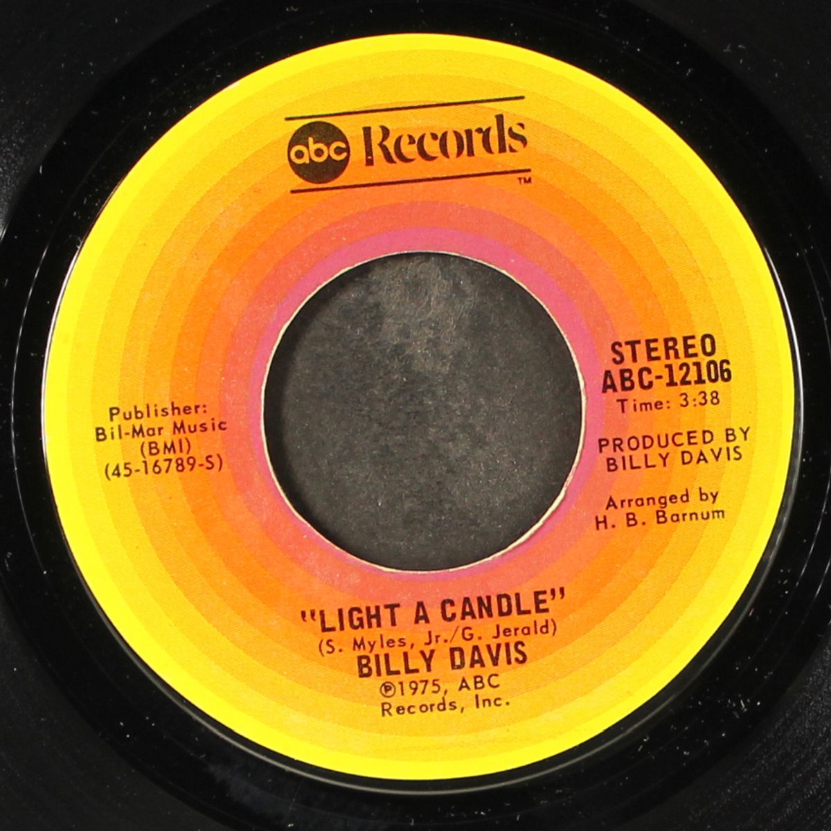 three steps from true love / light a candle by BILLY DAVIS