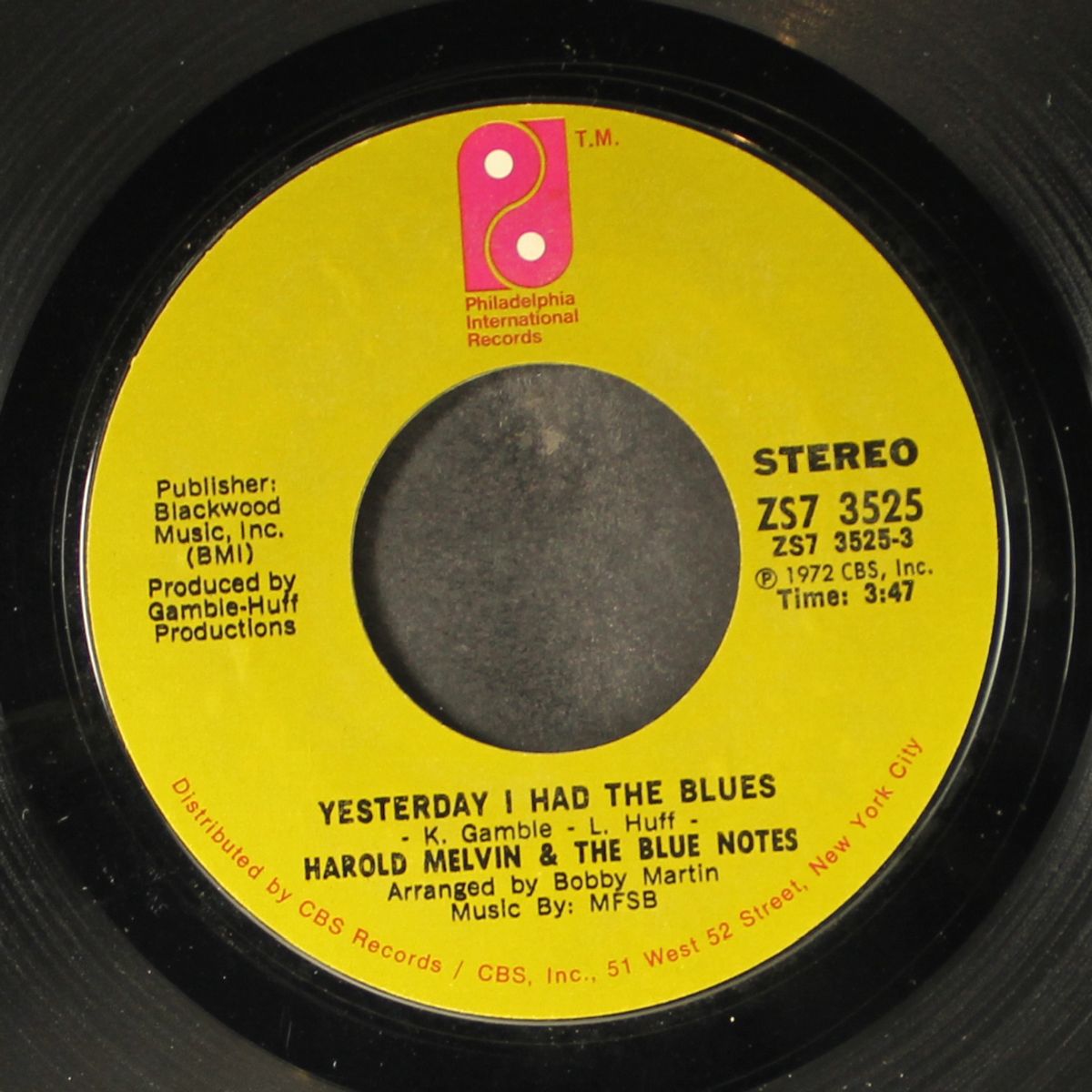 ebony woman / yesterday i had the blues by HAROLD MELVIN & BLUENOTES