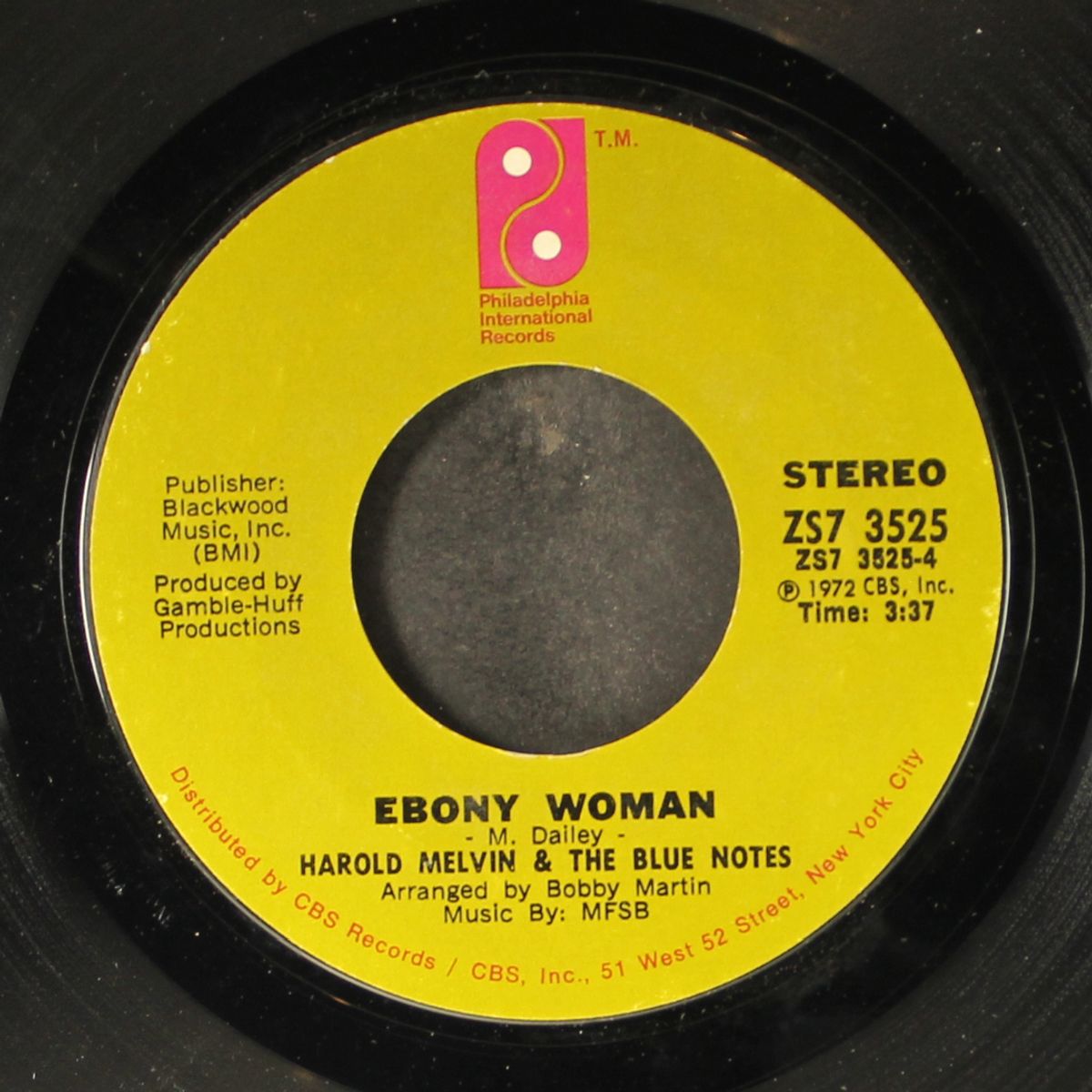 ebony woman / yesterday i had the blues by HAROLD MELVIN & BLUENOTES