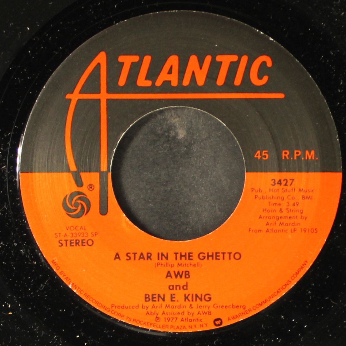a star in the ghetto / what is soul by AWB & BEN E. KING