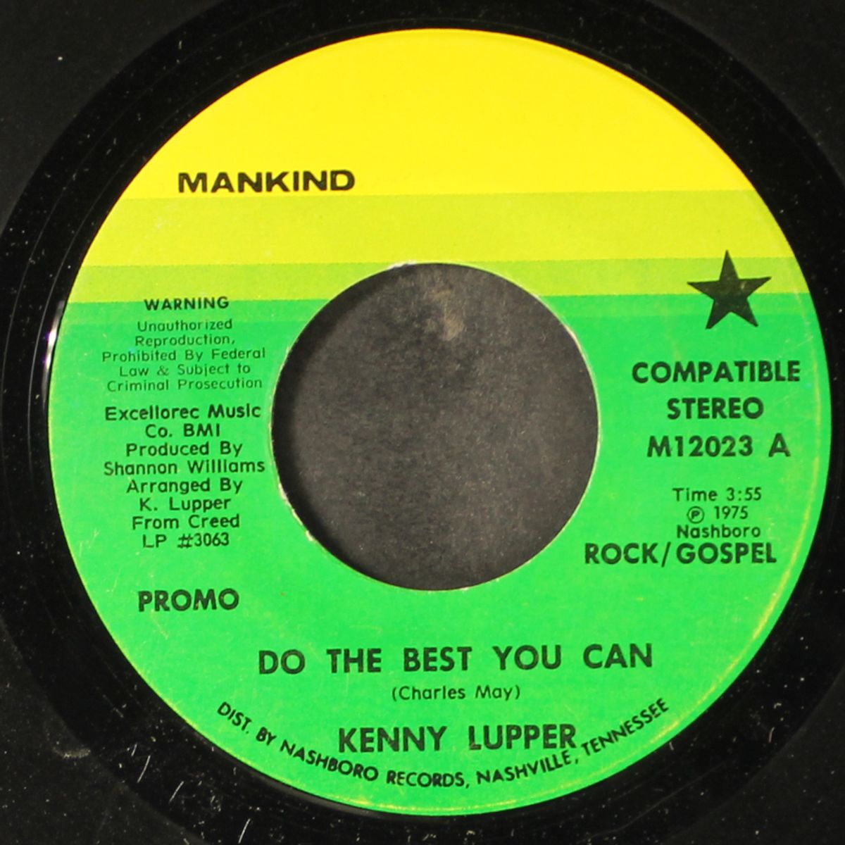 do the best you can / he is so wonderful by KENNY LUPPER