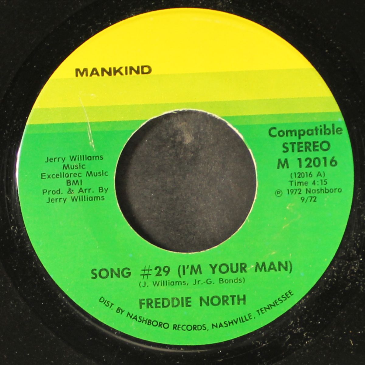 song #29 (i'm your man) by FREDDIE NORTH