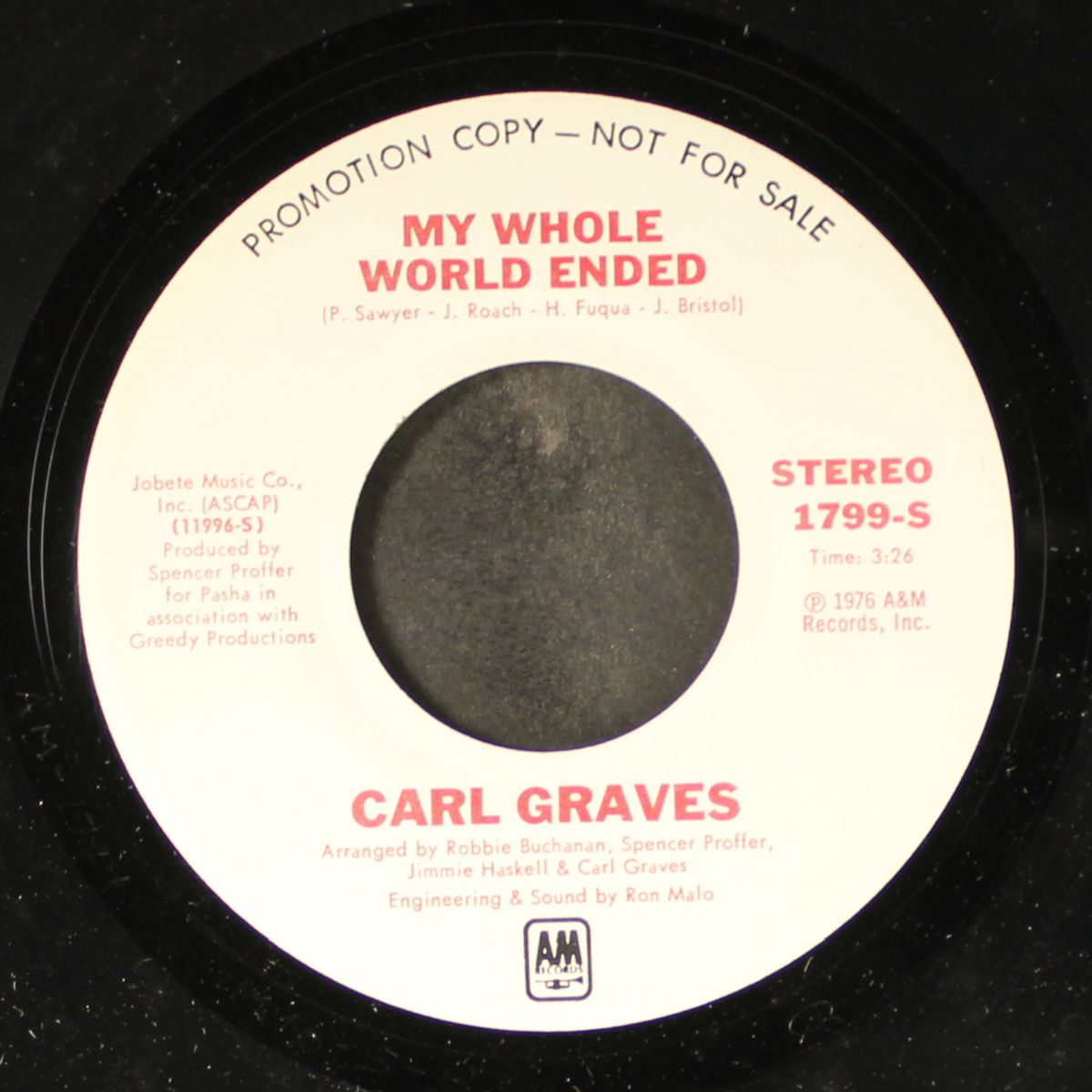 my whole world ended / mono by CARL GRAVES