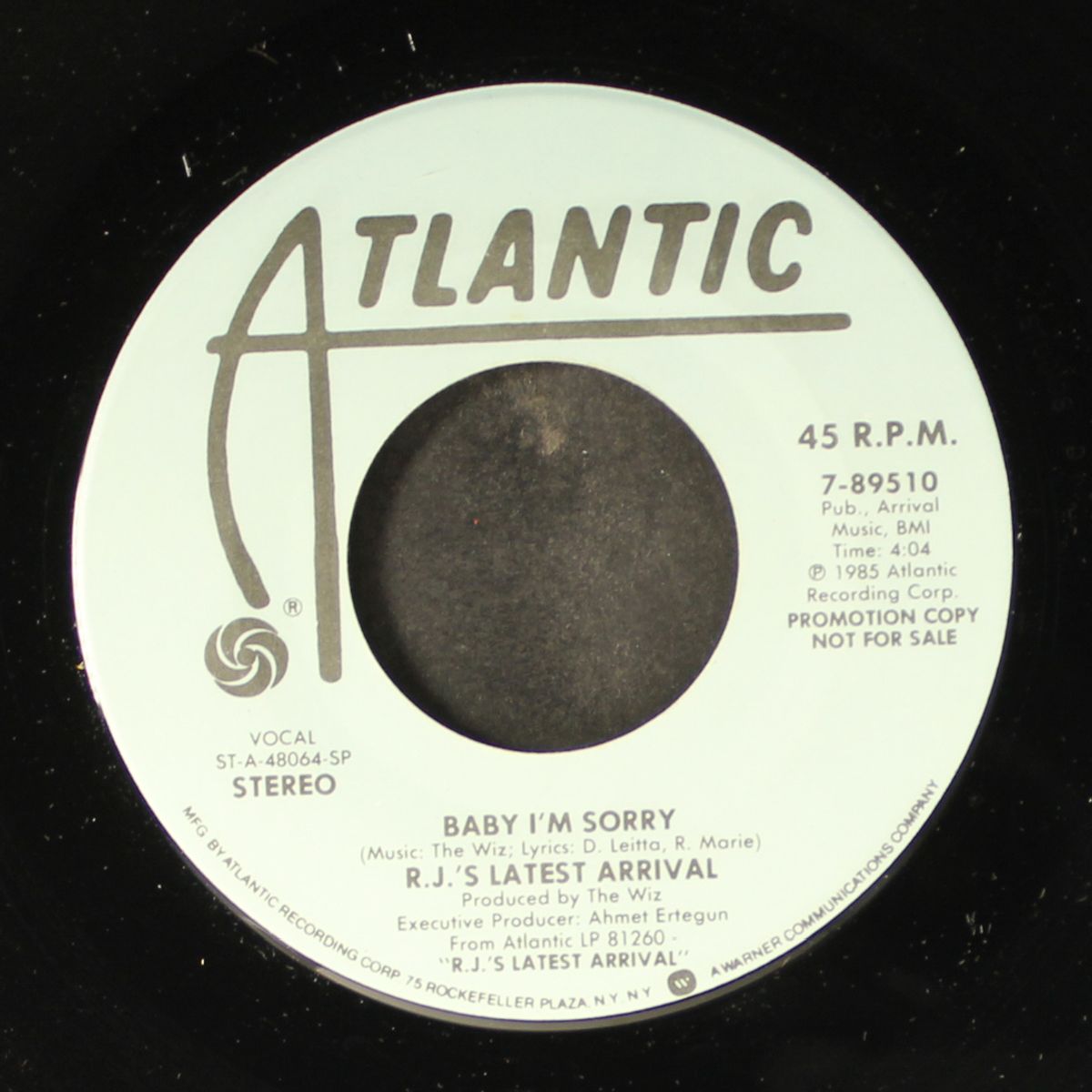 baby i'm sorry / same by R.J.'S LATEST ARRIVAL