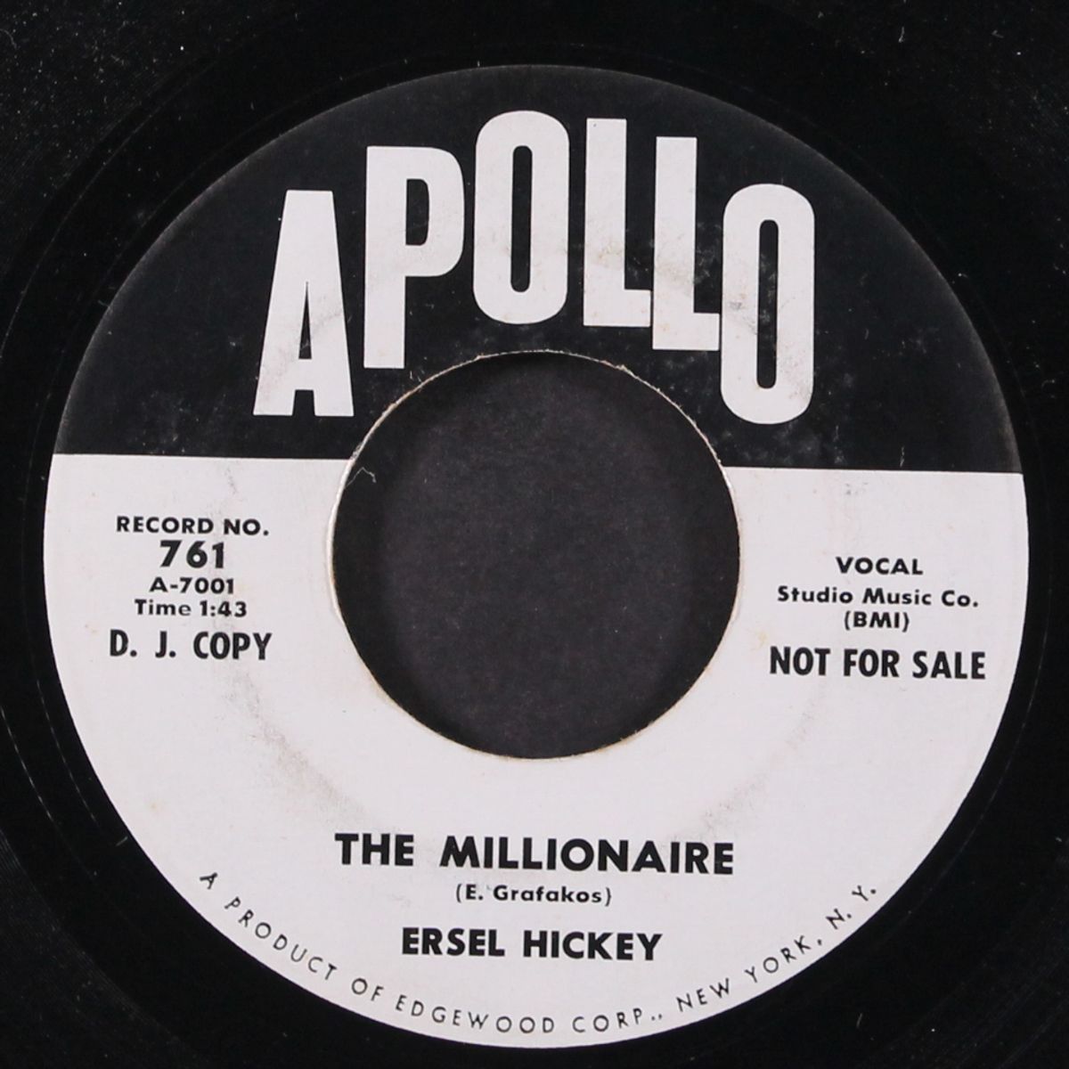 upside down love / the millionaire by ERSEL HICKEY