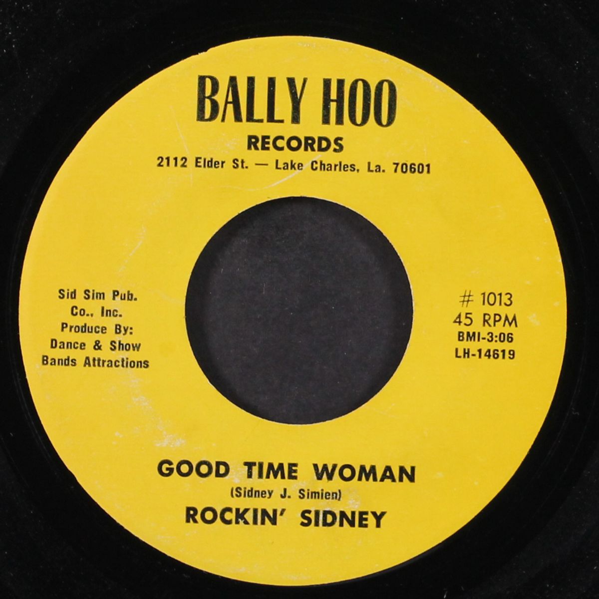good time woman / louisiana creole man by ROCKIN' SIDNEY