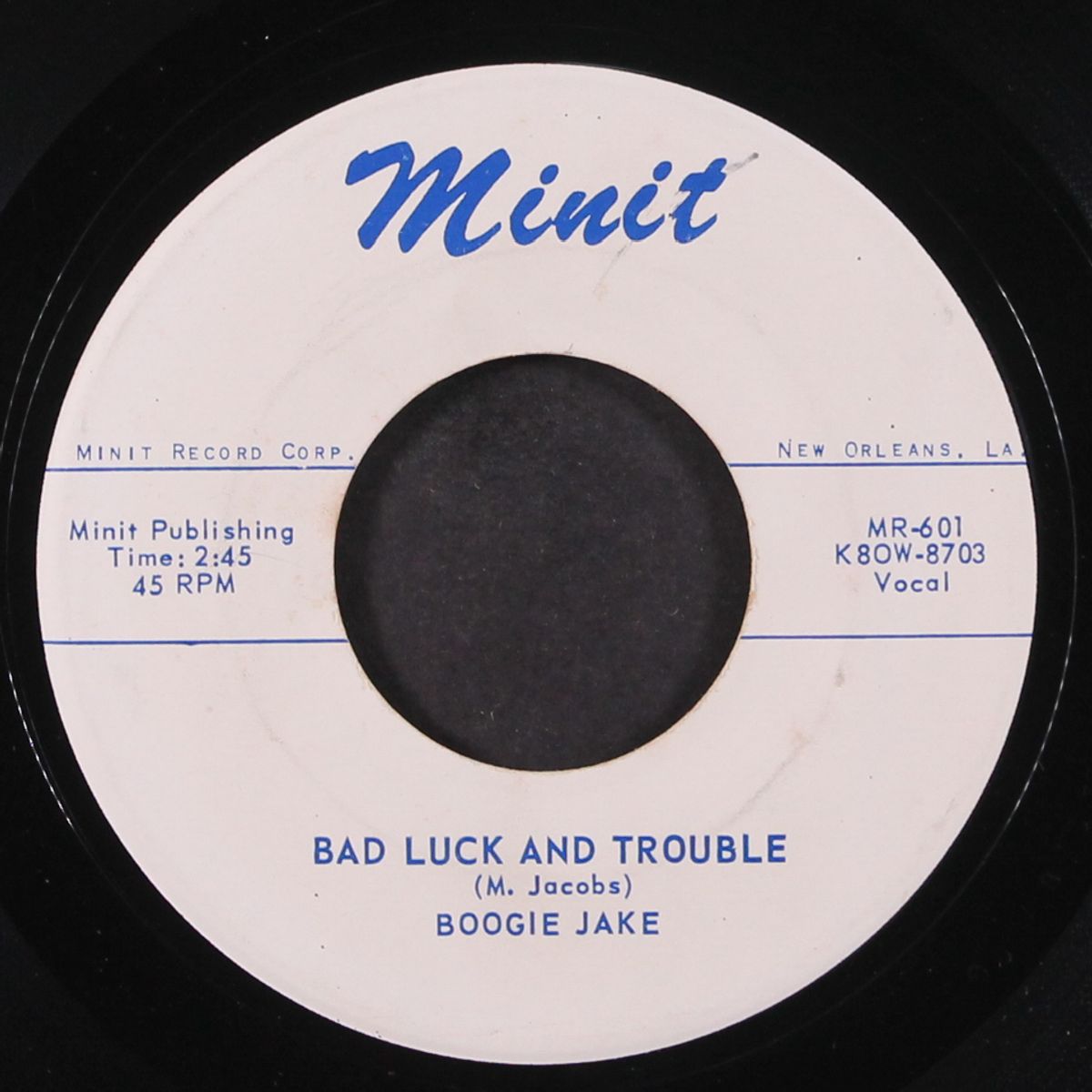 early morning blues / bad luck and trouble by BOOGIE JAKE