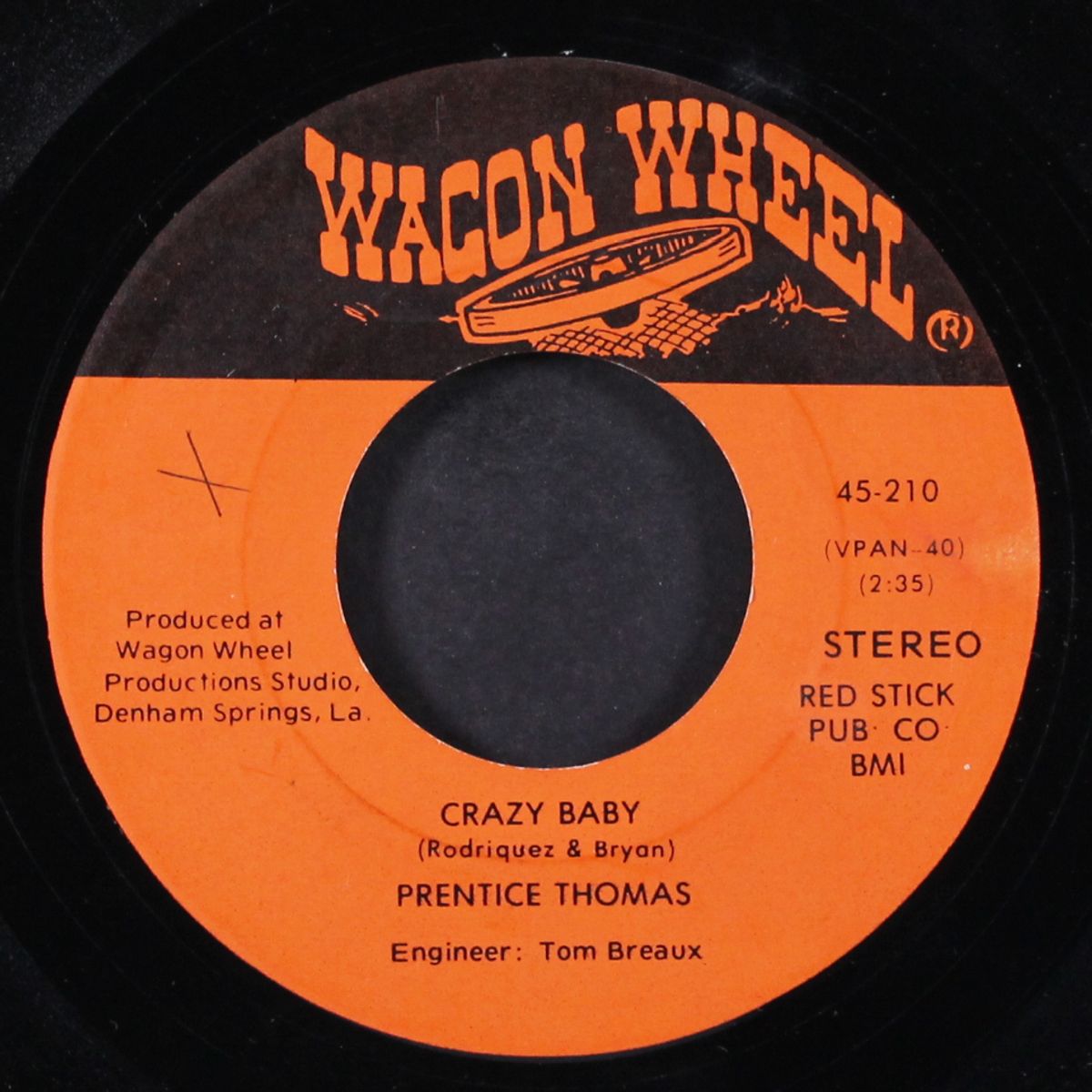 crazy baby / she's gone gone gone by PRENTICE THOMAS