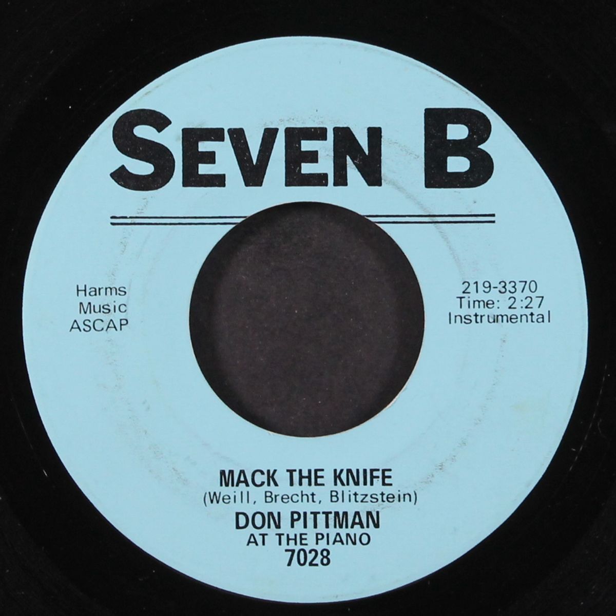 leaving it up to you / mack the knife by DON PITTMAN