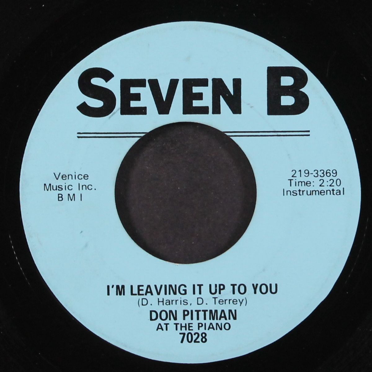 leaving it up to you / mack the knife by DON PITTMAN