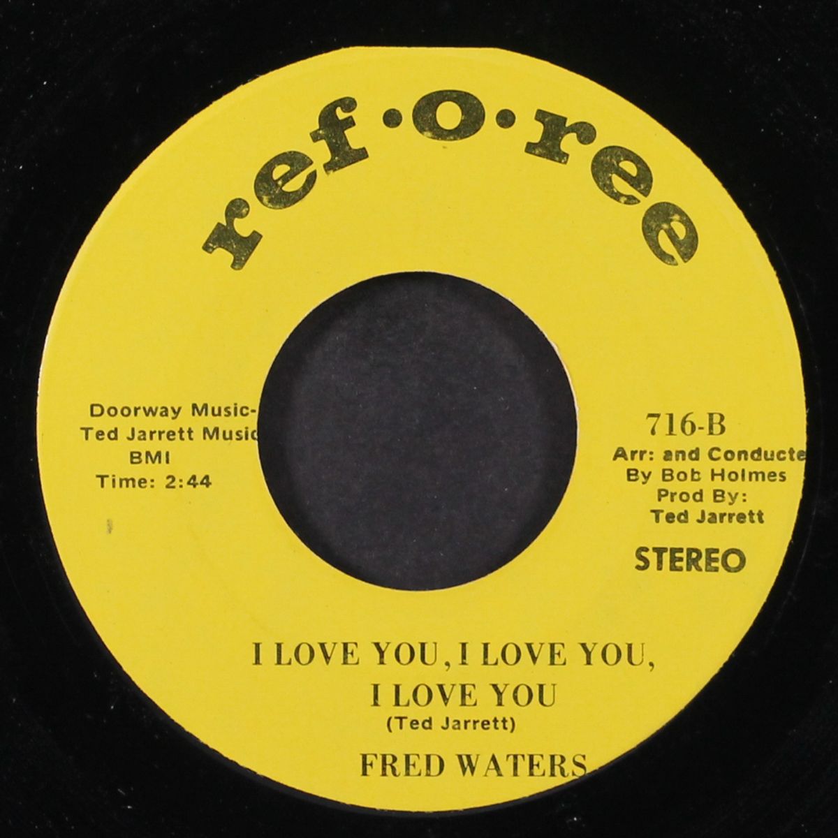 singing a new song by FRED WATERS
