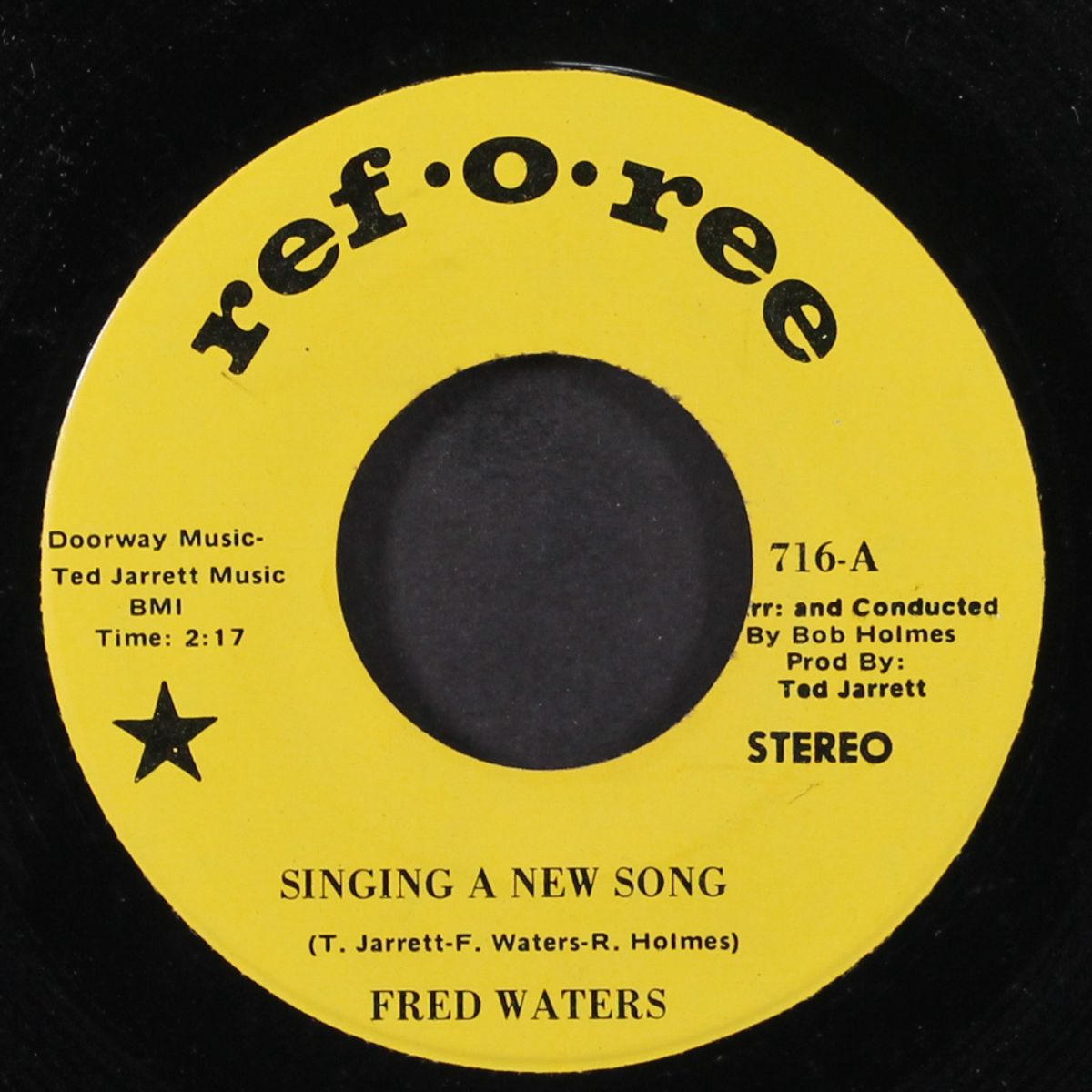 singing a new song by FRED WATERS