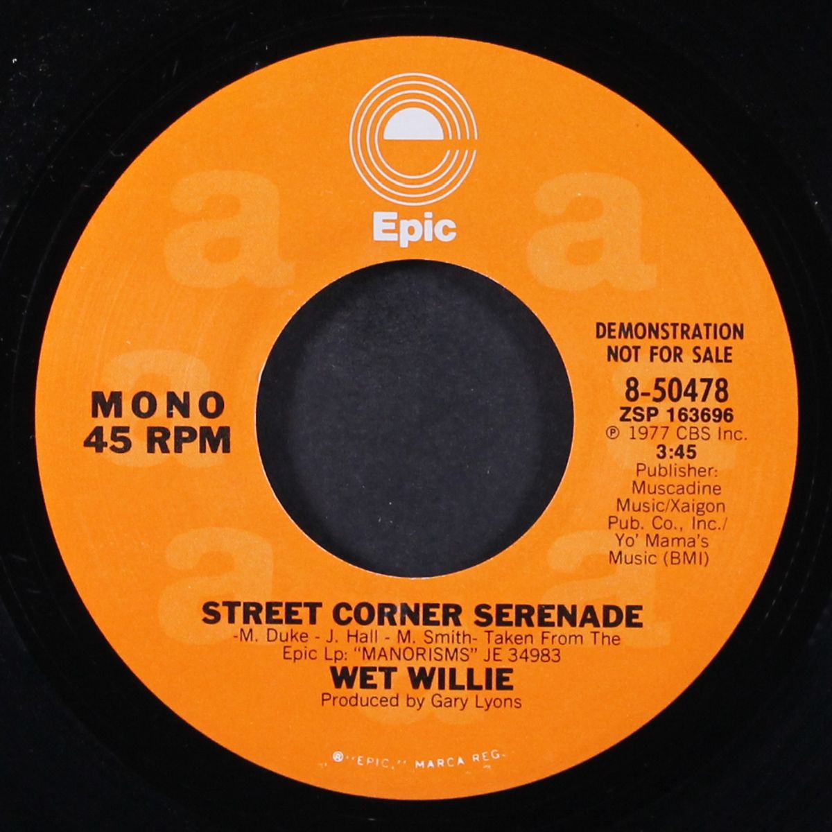 street corner serenade / mono by WET WILLIE