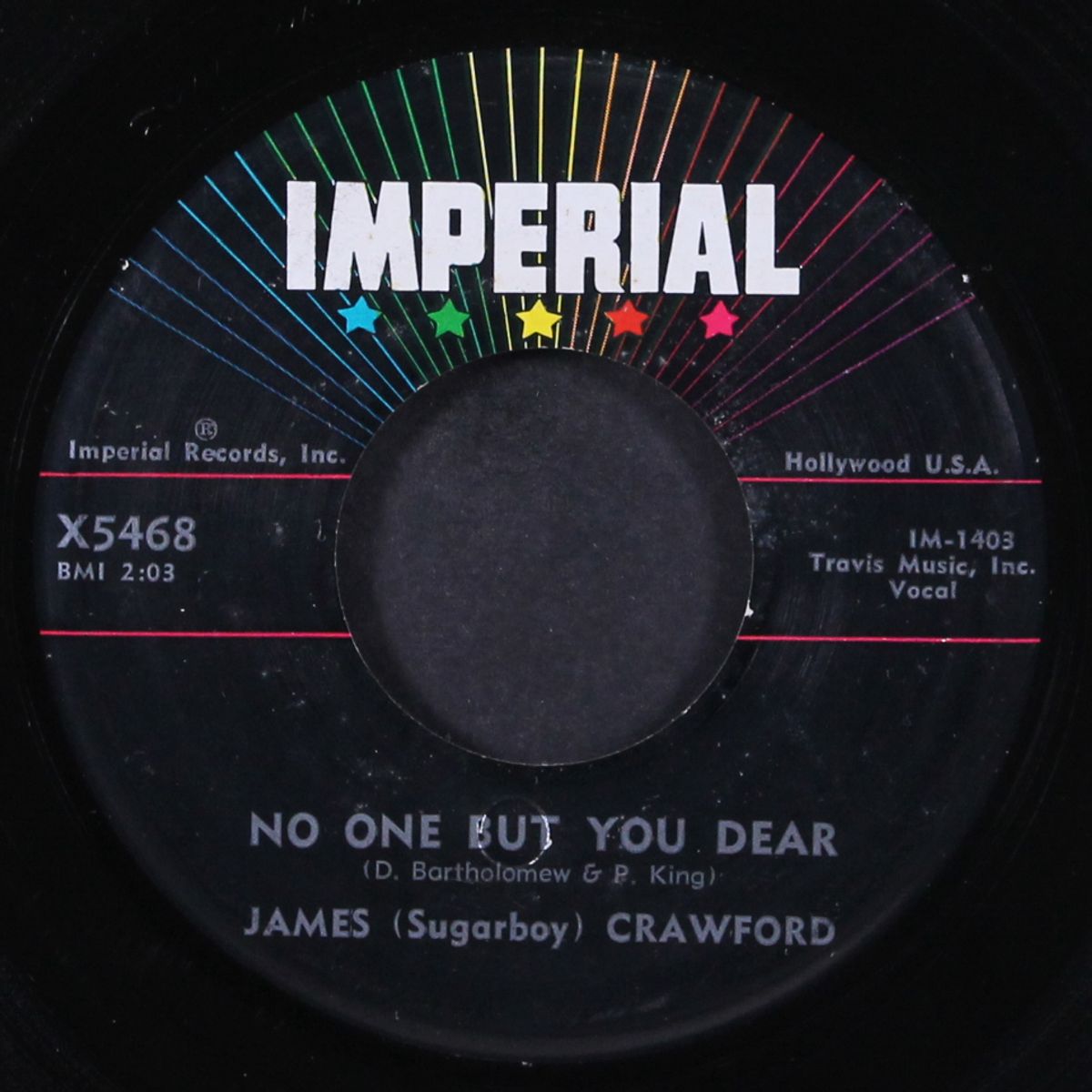 she's the one by JAMES 'SUGARBOY' CRAWFORD