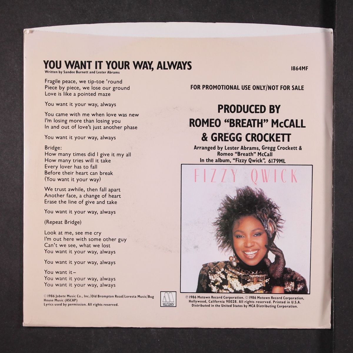you want it your way always / same by FIZZY QWICK