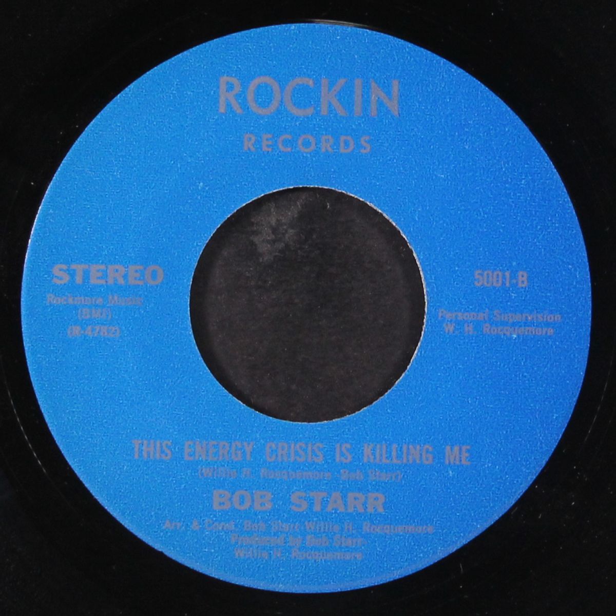 one tank of gas / this energy crisis is kiiling me by BOB STARR