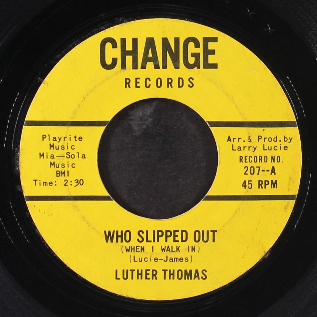 upset the town / who slipped out by LUTHER THOMAS