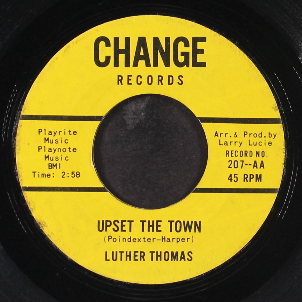 upset the town / who slipped out by LUTHER THOMAS