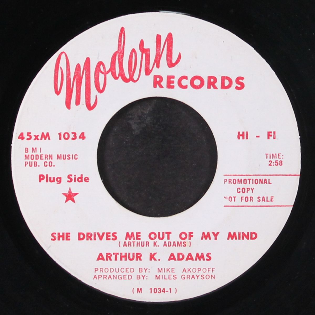 gimme some of your lovin' / she drives me out of my mind by ARTHUR K. ADAMS