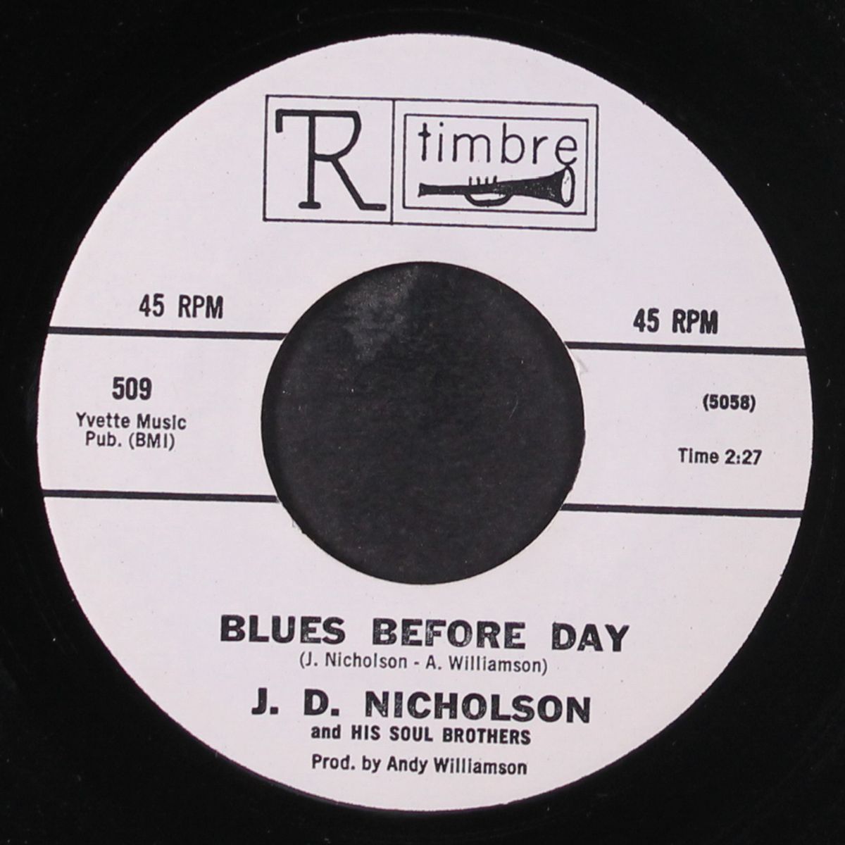 blues before day / soul dance by J.D. NICHOLSON & SOUL BROTHERS