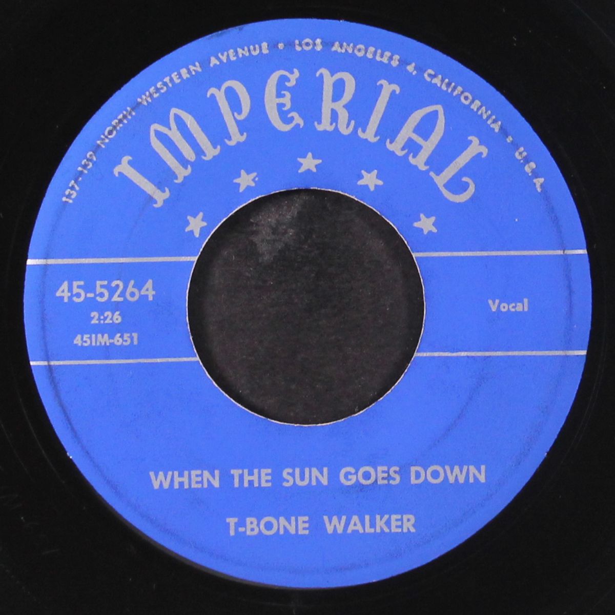 pony tail / when the sun goes down by T-BONE WALKER