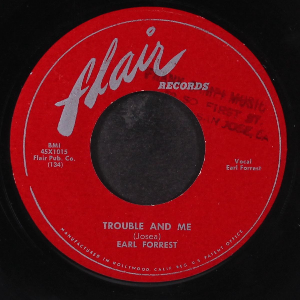 mid night hours journey / trouble and me by JOHNNY ACE / EARL FORREST