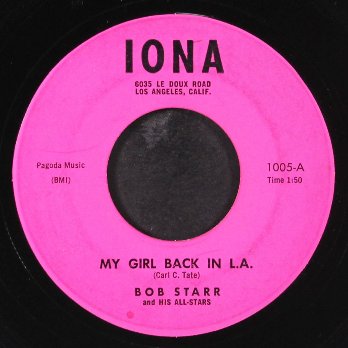 my girl back in l.a. / pledging my love by BOB STARR