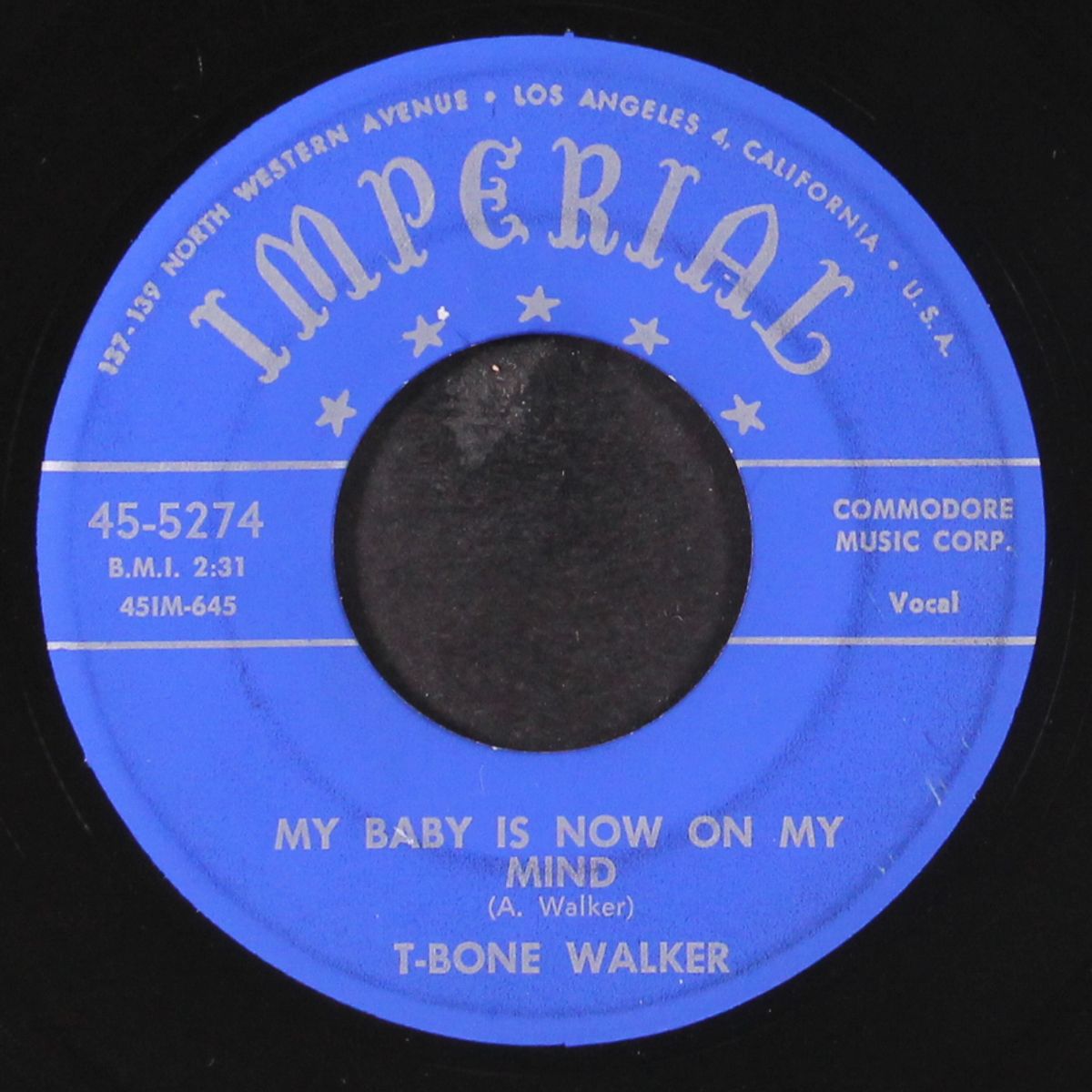 vida lee / my baby is now on my mind by T-BONE WALKER