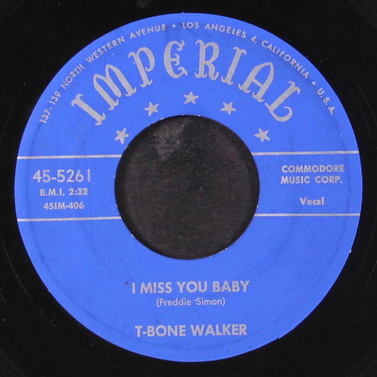i miss you baby / i'm about to lose my mind by T-BONE WALKER