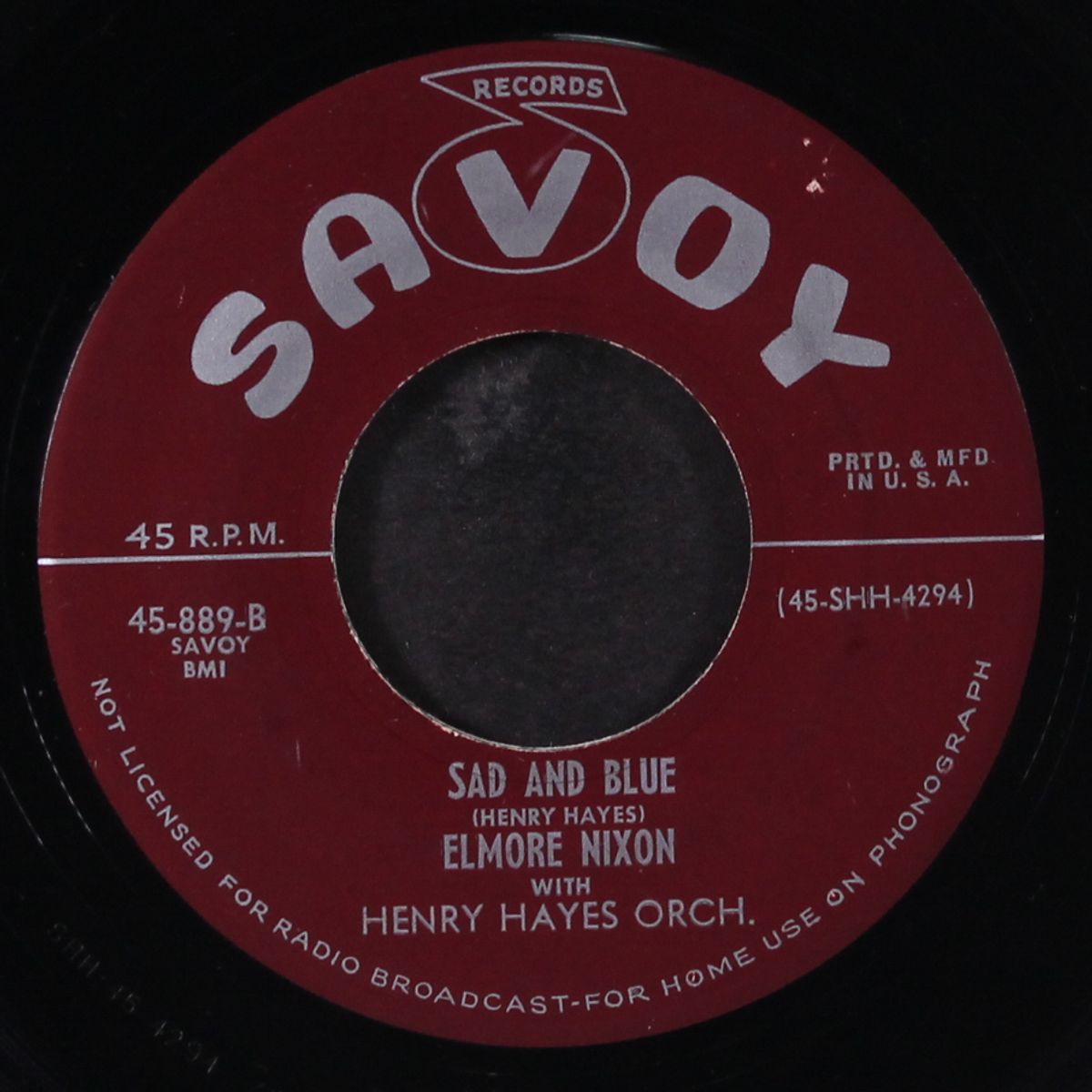 elmore's blues / sad and blue by ELMORE NIXON