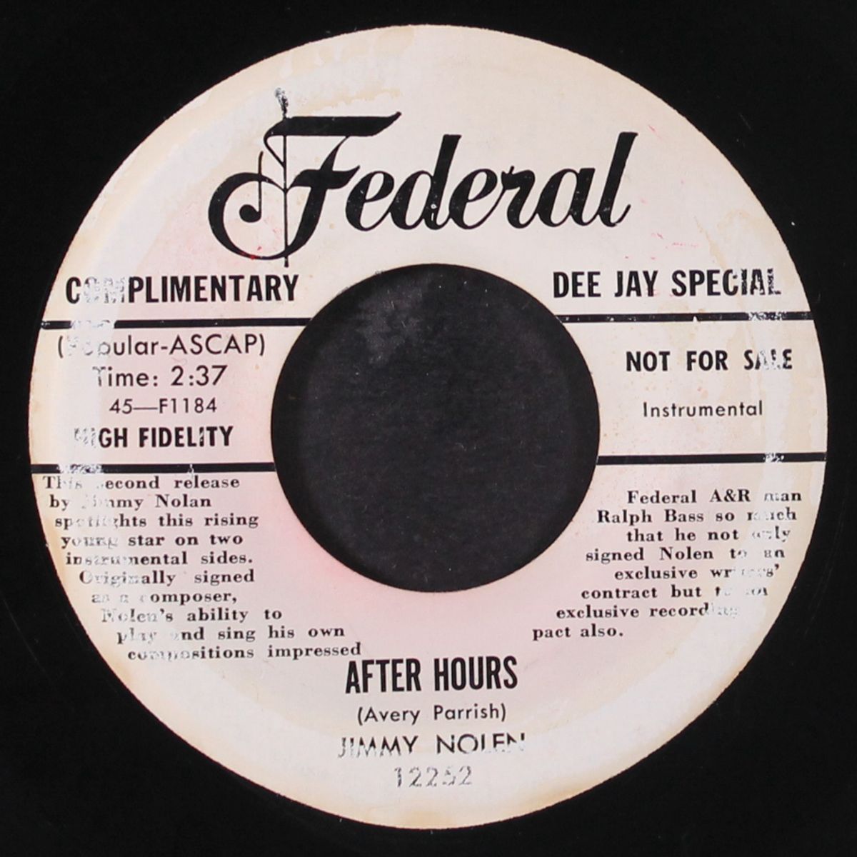 strollin' with nolen / after hours by JIMMY NOLEN