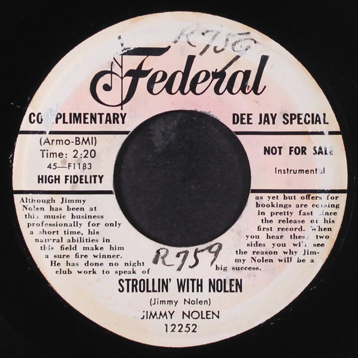 strollin' with nolen / after hours by JIMMY NOLEN