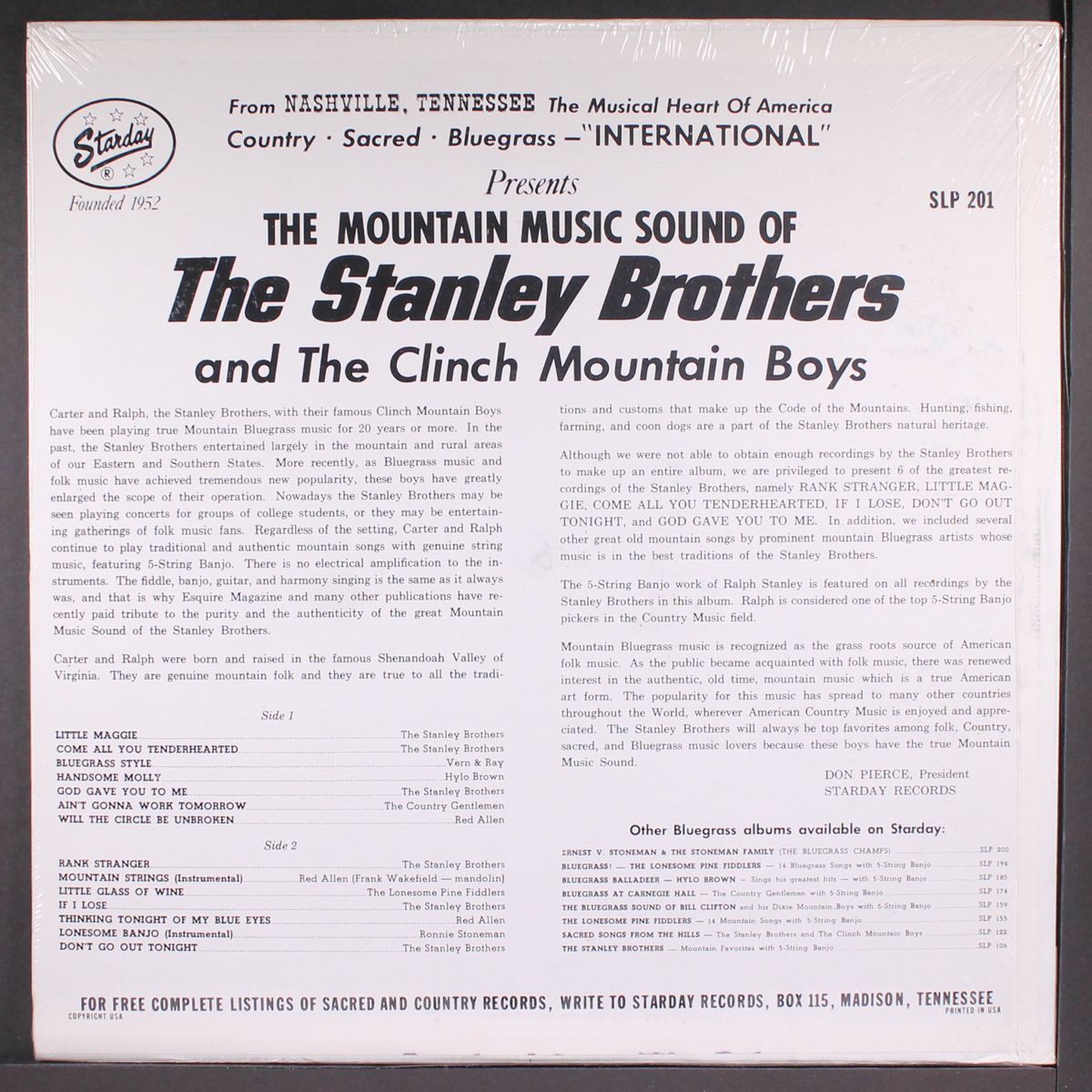 mountain music sound by STANLEY BROTHERS