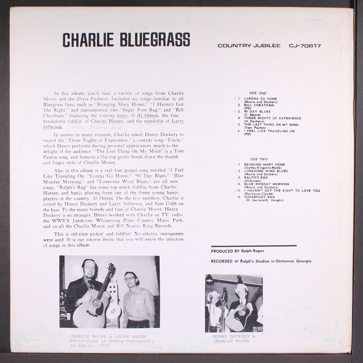 charlie bluegrass by CHARLIE MOORE & DIXIE PARTNERS