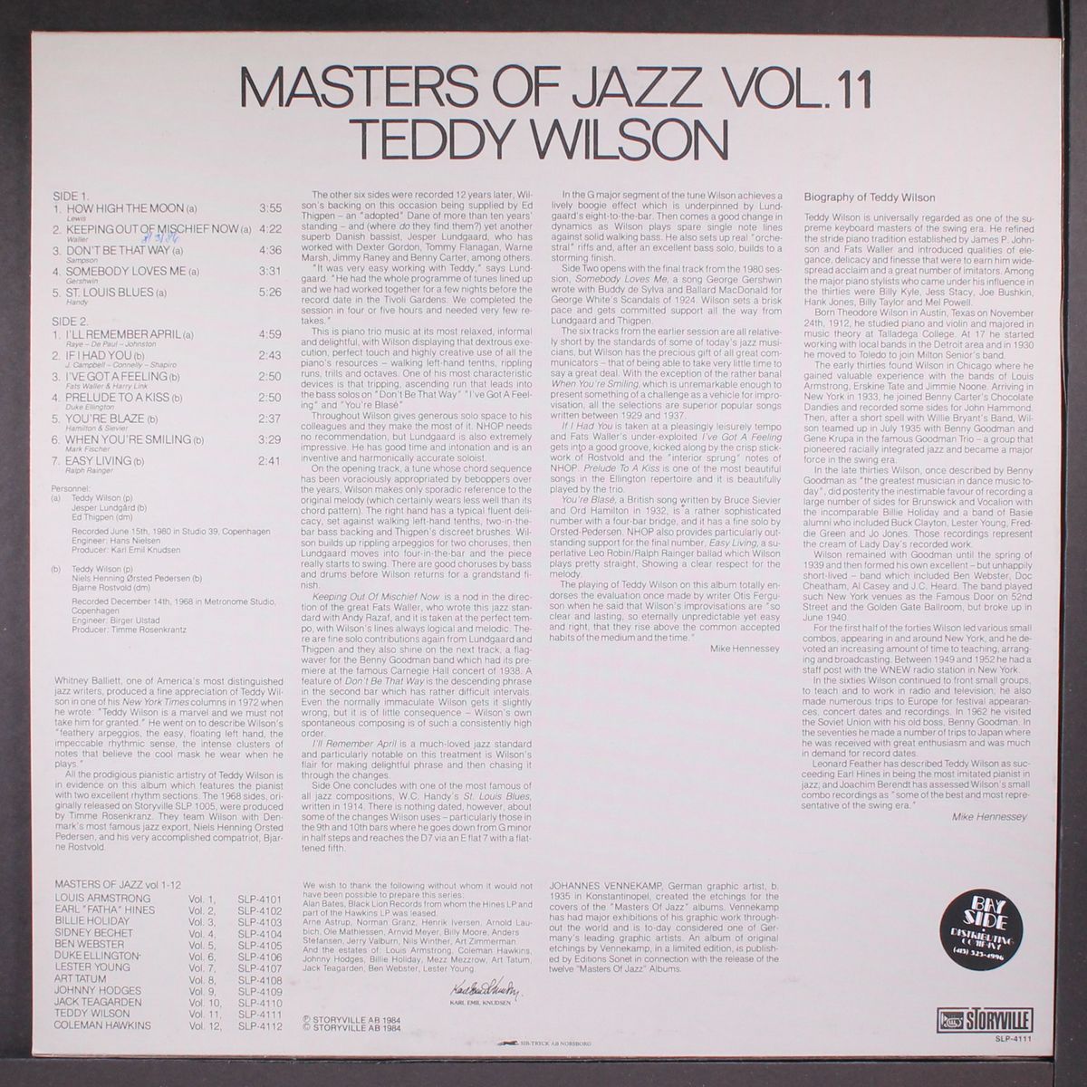 master of jazz by TEDDY WILSON